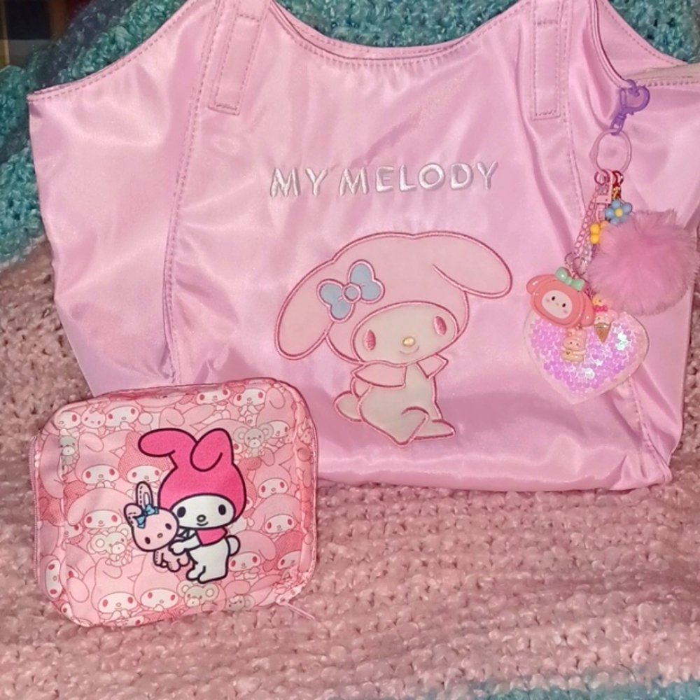 Pink Passion for My Melody's Bags and Keychain